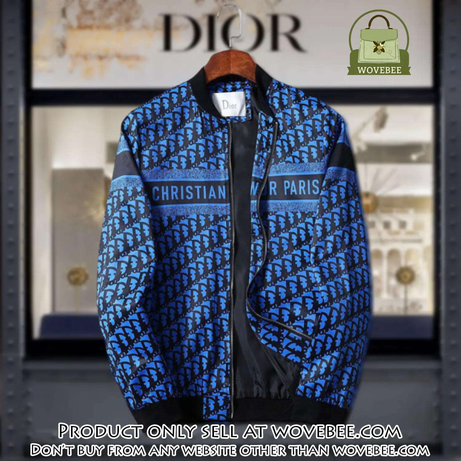 Dior luxury brand varsity zipper jacket vst1033 wvb1314825